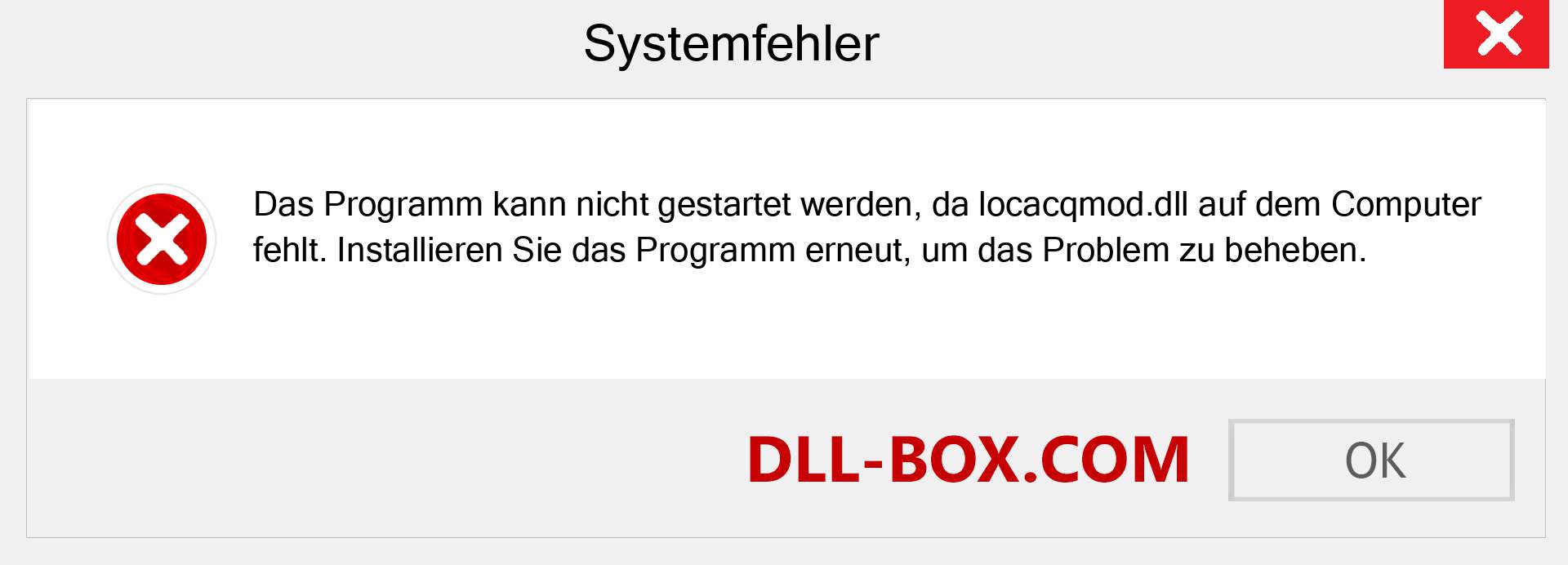 locacqmod.dll-Datei fehlt?. Download für Windows 7, 8, 10 - Fix locacqmod dll Missing Error unter Windows, Fotos, Bildern