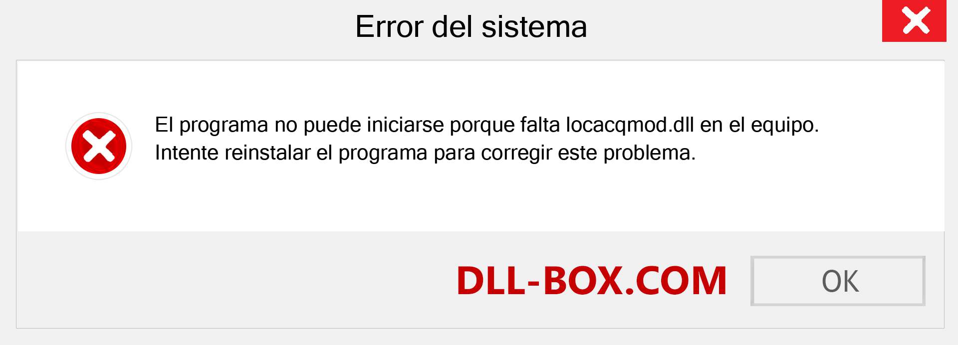 ¿Falta el archivo locacqmod.dll ?. Descargar para Windows 7, 8, 10 - Corregir locacqmod dll Missing Error en Windows, fotos, imágenes