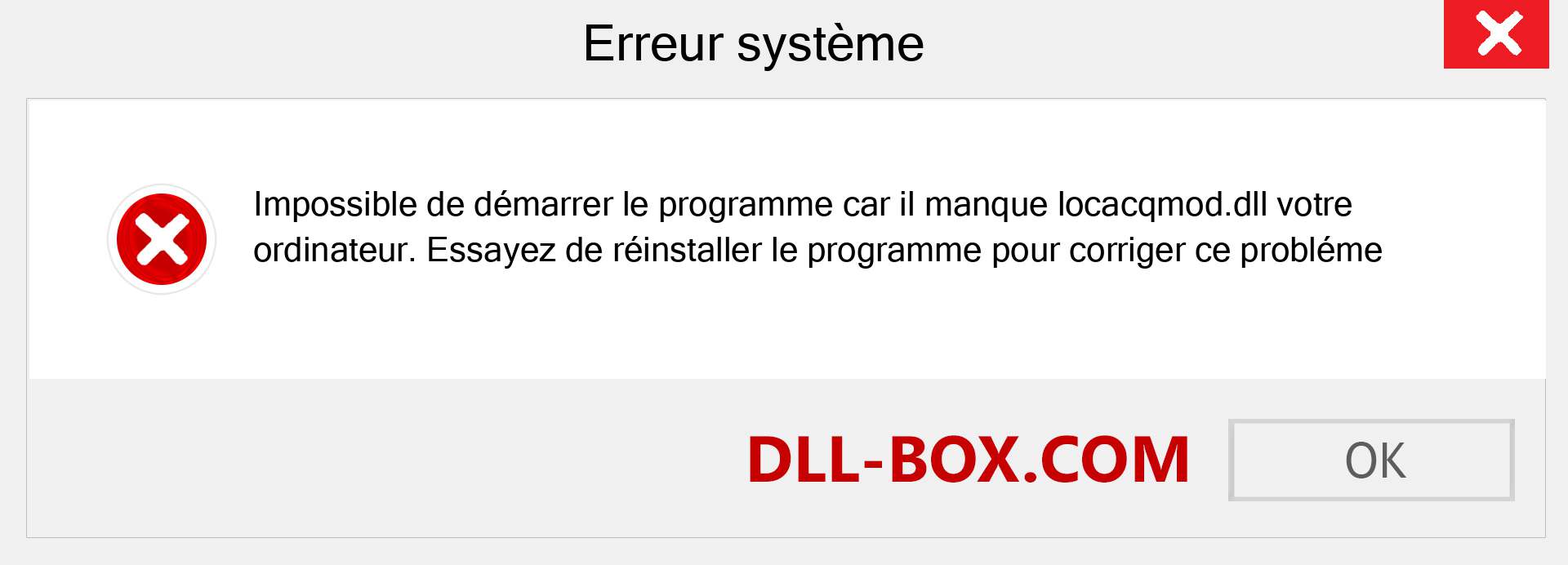 Le fichier locacqmod.dll est manquant ?. Télécharger pour Windows 7, 8, 10 - Correction de l'erreur manquante locacqmod dll sur Windows, photos, images